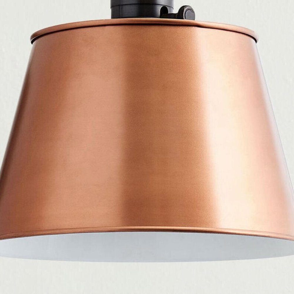 Pottery Barn Tapered Metal Hood Shade Large Metal Copper